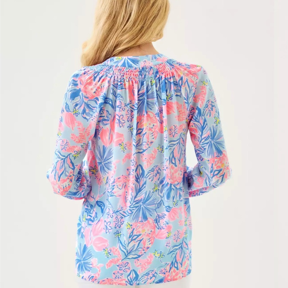 NWOT Lilly Pulitzer Elsa Silk Top - Picture 2 of 7